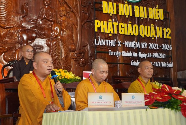 Phiên trù bị Đại hội đại biểu Phật giáo quận 12 nhiệm kỳ 2021-2026
