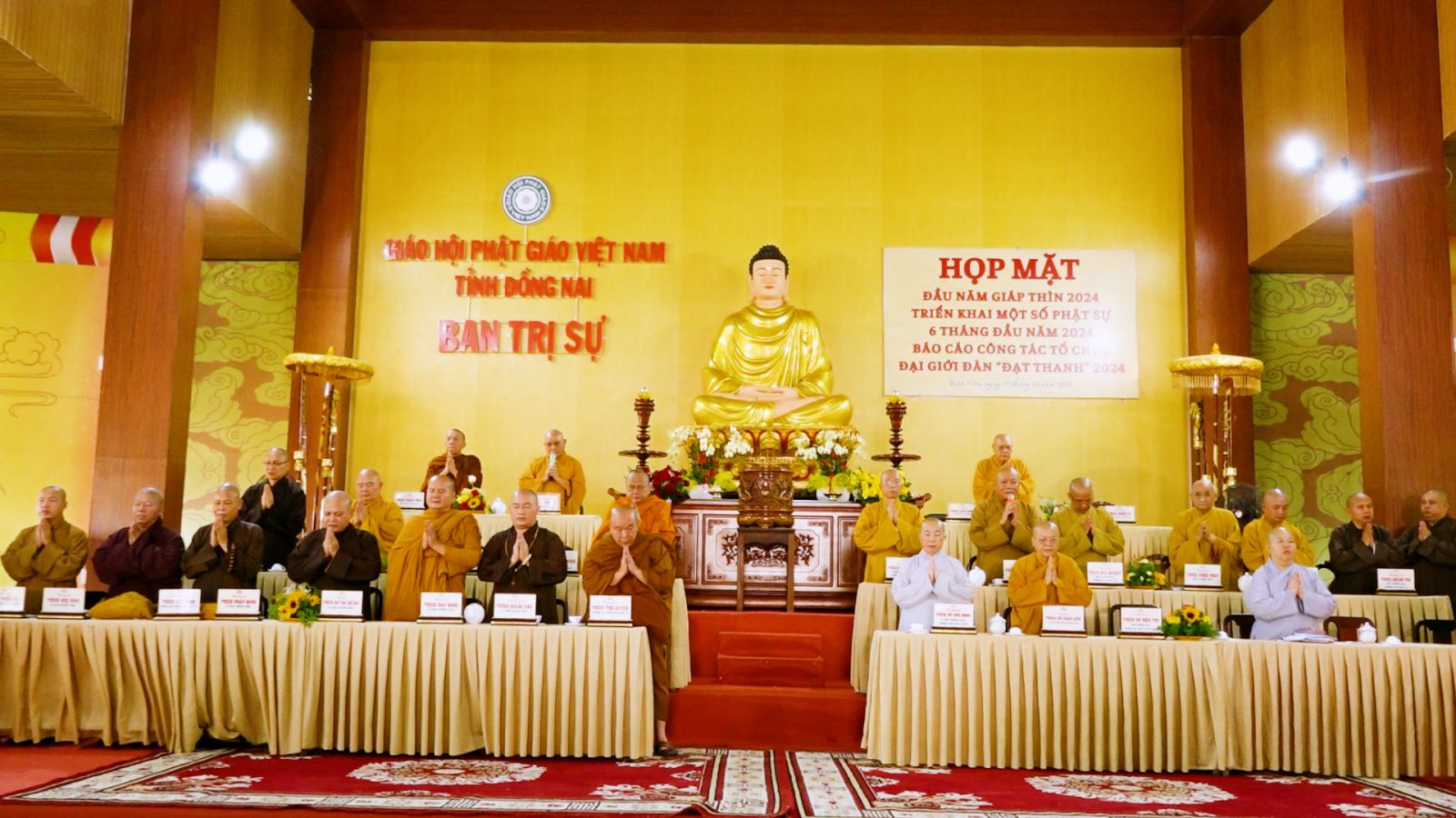 Đồng Nai: Triển khai Phật sự đầu năm 2024, báo cáo công tác tổ chức đại giới đàn Đạt Thanh 2024