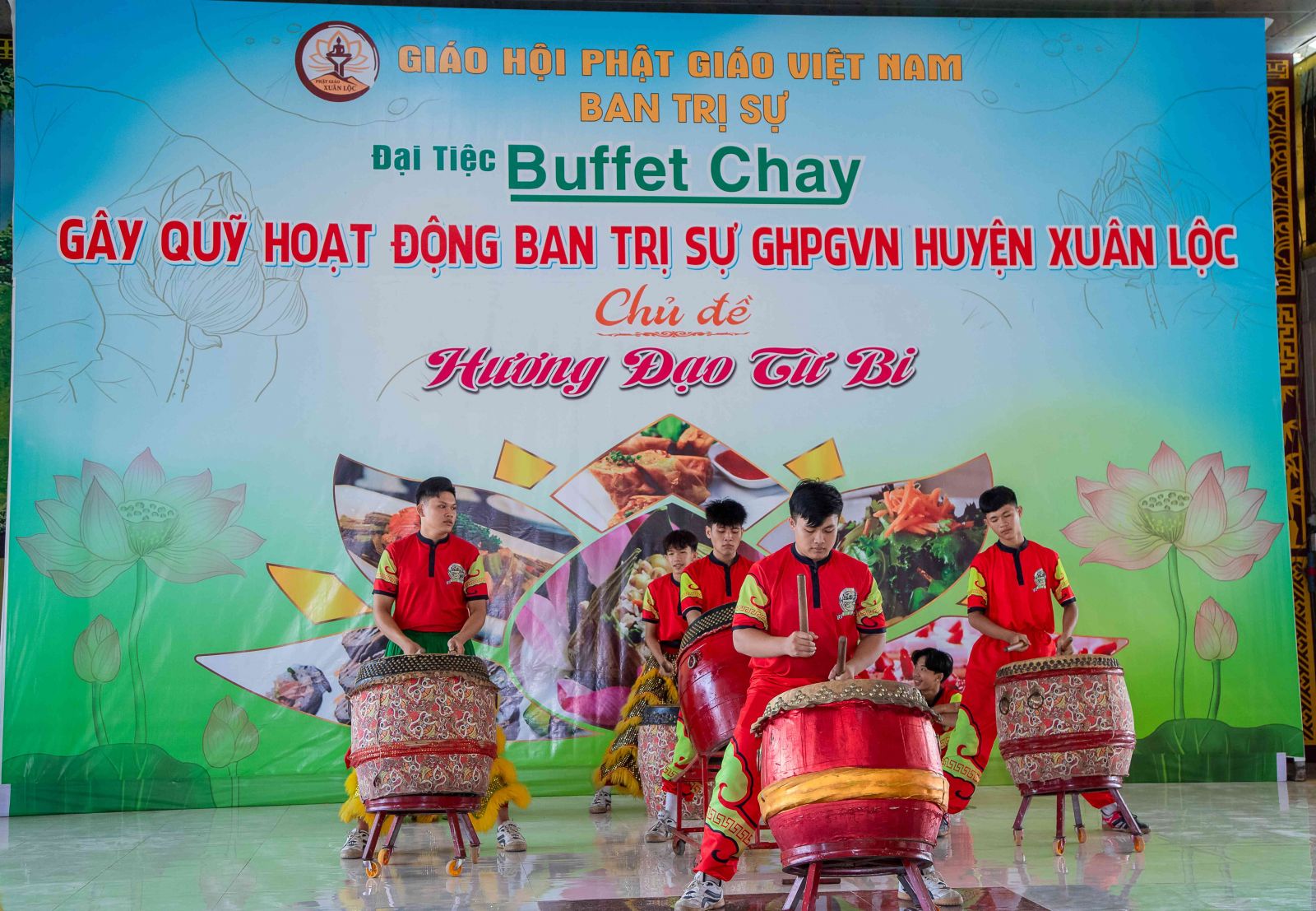 Xuân Lộc: Ban Trị sự GHPGVN huyện Xuân Lộc tổ chức Đại tiệc Buffet chay gây quỹ