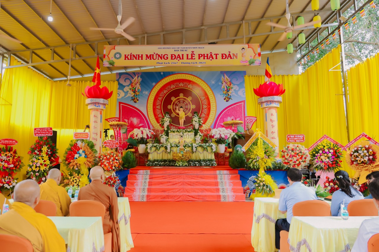 Nhơn Trạch: Ban Trị sự GHPGVN huyện Nhơn Trạch trang nghiêm kính mừng Đại Lễ Phật Đản PL. 2567- DL. 2023.