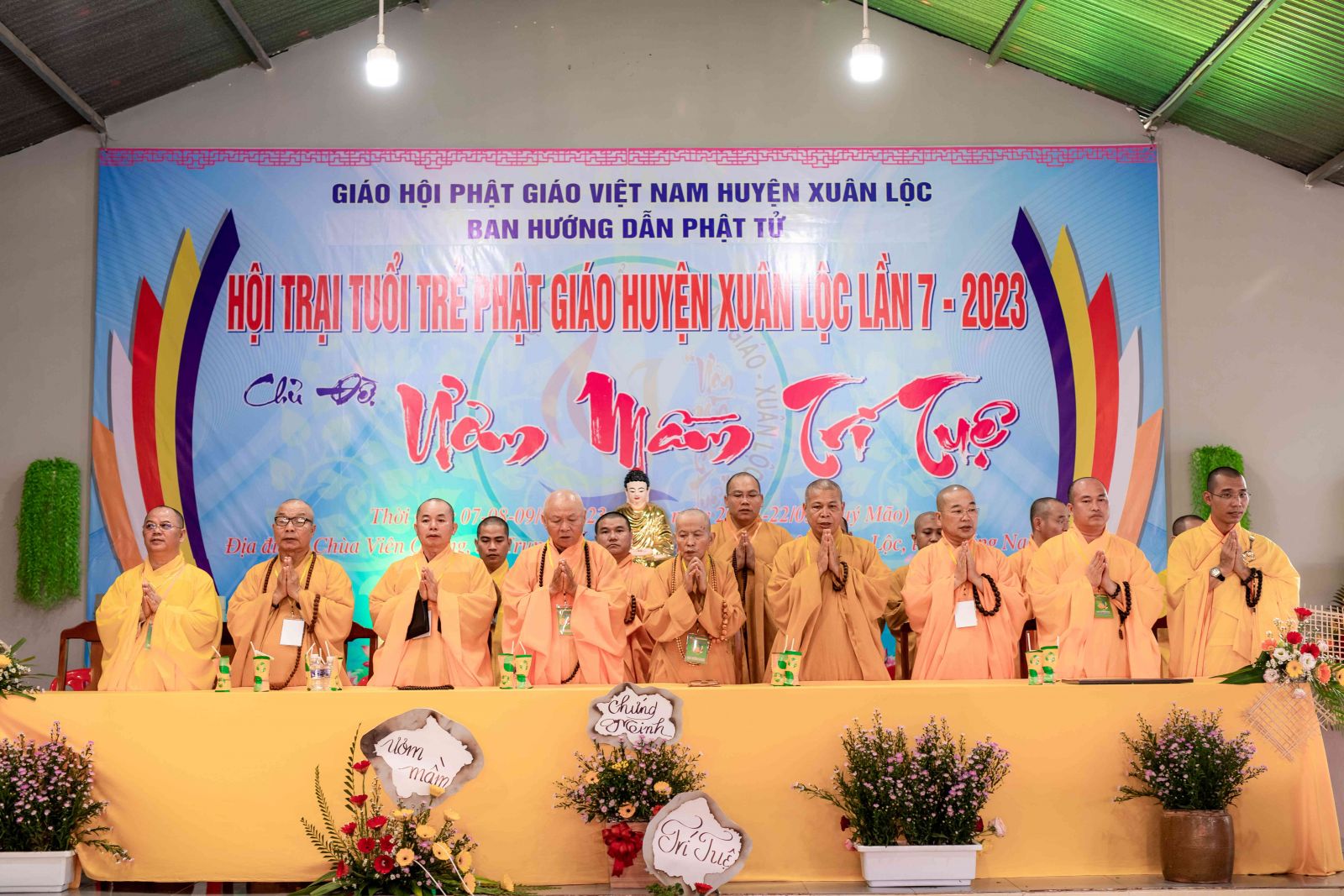 Đồng Nai: Khai mạc Hội trại tuổi trẻ với Phật giáo huyện Xuân Lộc, chủ đề: “Ươm mầm trí tuệ” lần thứ 7, năm 2023