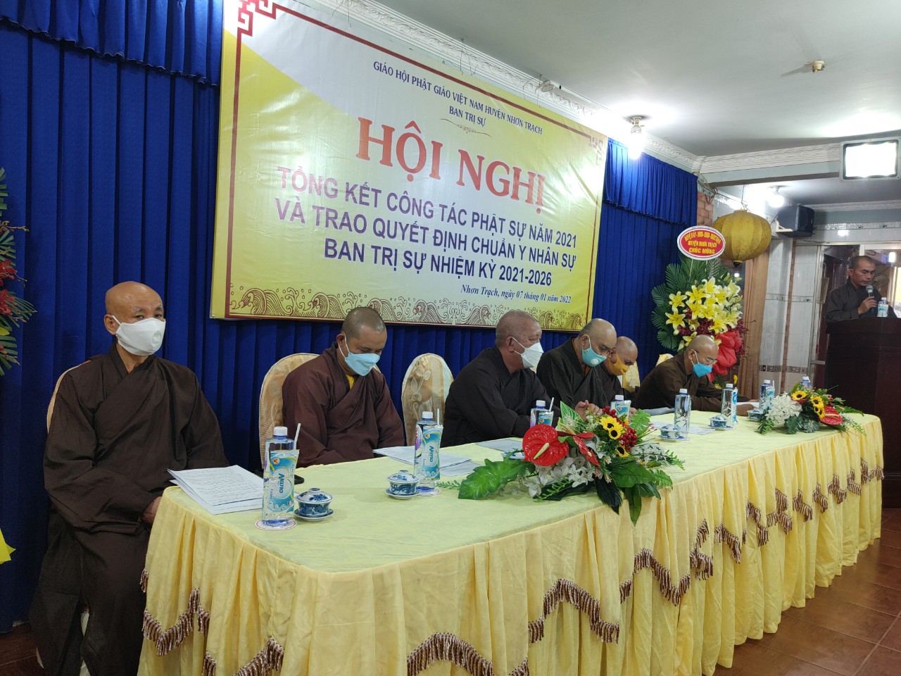 Nhơn Trạch: Hội nghị Tổng Kết công tác Phật sự năm 2021 và phương hướng hoạt động Phật sự năm 2022
