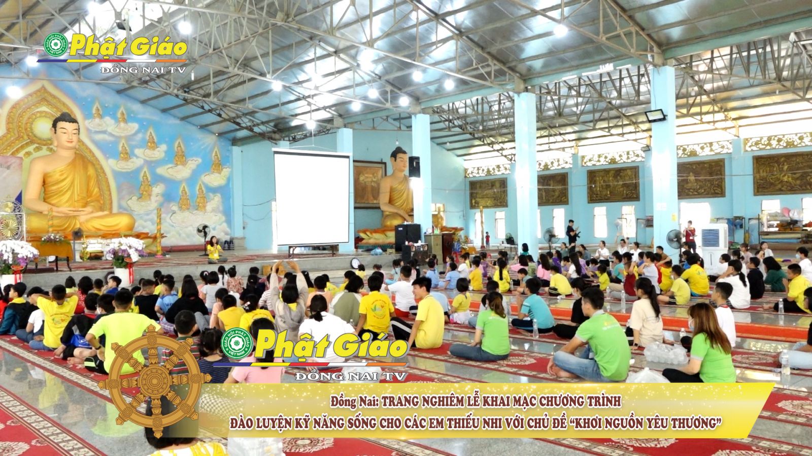 [Video] Đồng Nai: Trang nghiêm lễ Khai mạc Chương trình Đào luyện kỹ năng sống cho các em thiếu nhi với chủ đề KHƠI NGUỒN YÊU THƯƠNG' do BVH PG Sen Vàng tổ chức tại Thiền viện Phước Sơn.