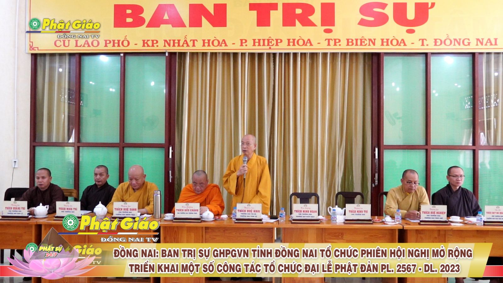 [Video] Đồng Nai: Ban Trị sự GHPGVN tỉnh tổ chức Hội nghị mở rộng về công tác Đại Lễ Phật Đản PL. 2567