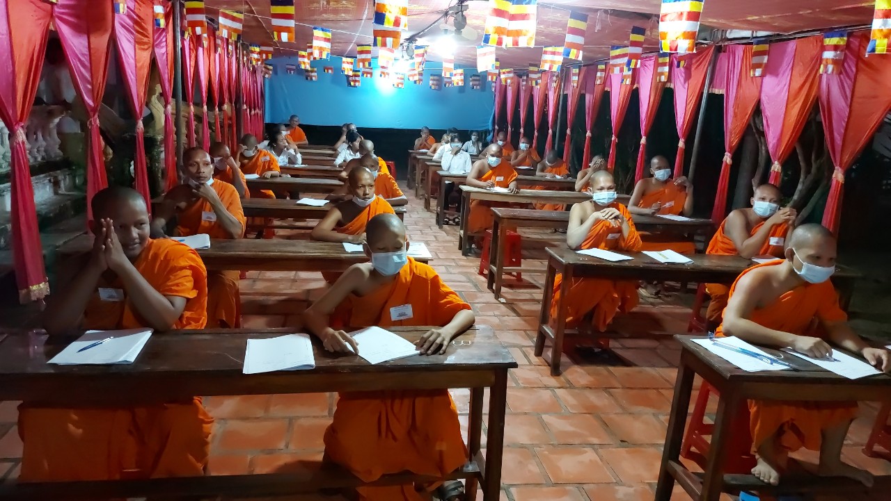 Vĩnh Long: Hội ĐKSSYN tổ chức Kỳ thi Sơ cấp Pāli năm học 2020 – 2021 tại chùa Kỳ Son
