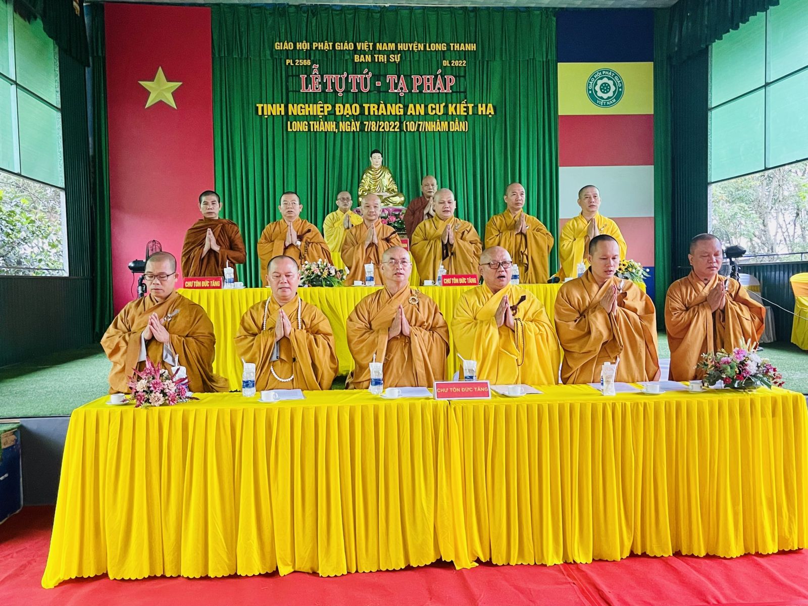 Đồng Nai: Ban Trị Sự Huyện Long Thành Tổ Chức Lễ Mãn Hạ - Tạ Pháp An Cư Kiết Hạ Phật Lịch 2566 - DL 2022