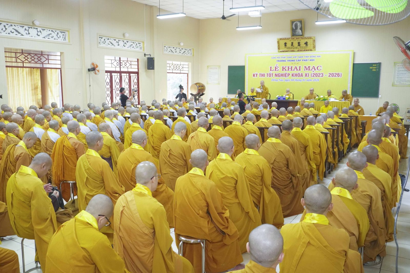 Trường Trung cấp Phật học tỉnh Đồng Nai tổ chức Khai mạc kỳ thi tốt nghiệp khóa XI, niên khóa 2023 – 2026