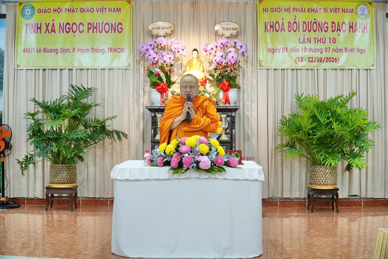 TP. Hồ Chí Minh: Thời pháp thoại vấn đáp dành cho hành giả An cư tại Tịnh xá Ngọc Phương