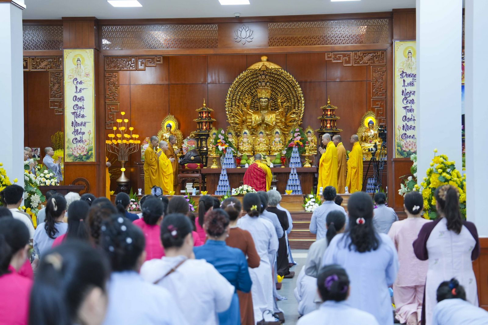 TP. Đồng Nai: Chùa Viên Giác, phường Tam Hiệp trang nghiêm tổ chức đêm lễ hoa đăng Khánh vía Đức Quán Thế Âm Bồ Tát