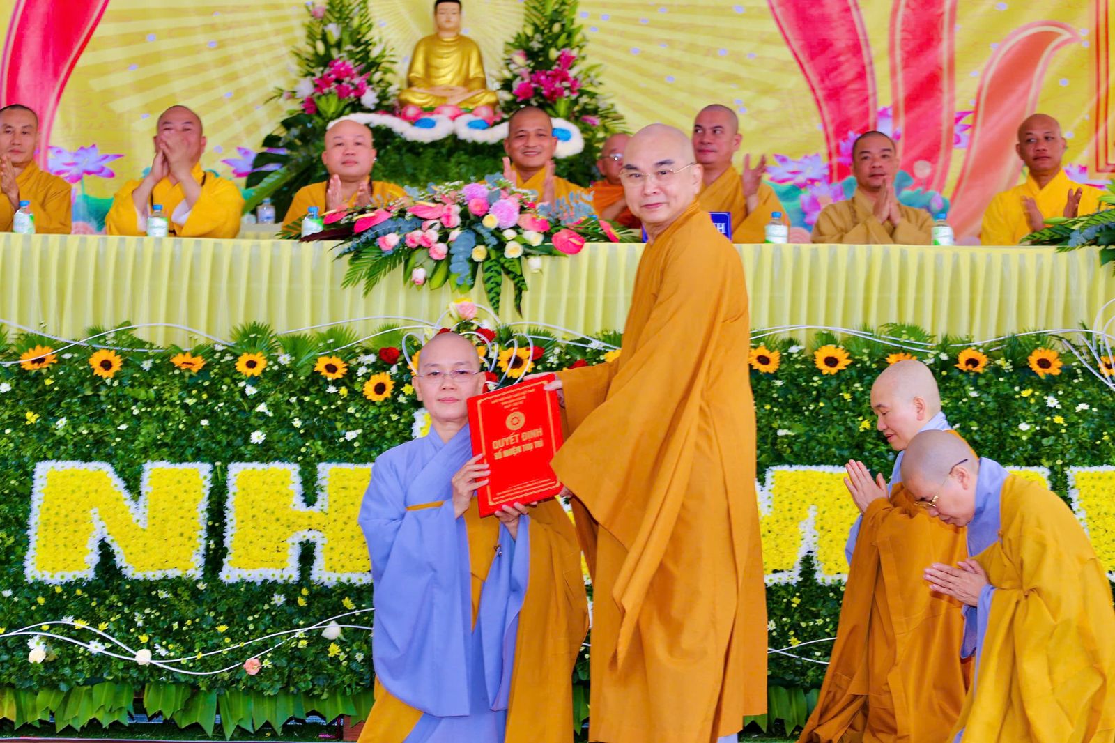 Đồng Nai: Lễ công bố Quyết định bổ nhiệm Ni sư Thích Nữ Từ Phước tân Trụ trì Chùa Giác Ngạn, xã Lộc Ninh