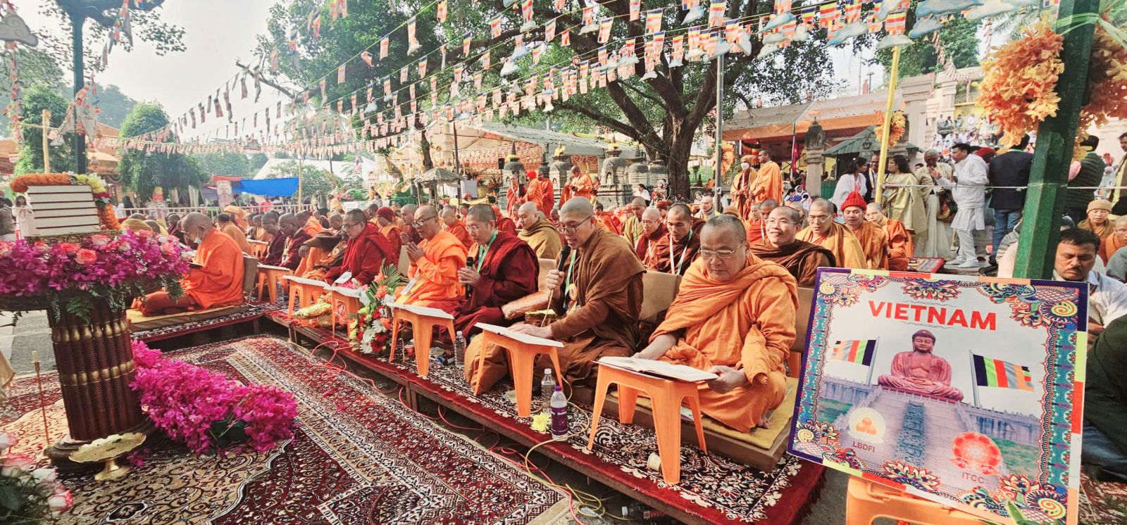 Pháp hội trùng tụng Tam tạng Pali lần thứ 20 tại Bồ đề Đạo tràng bang Bihar Ấn Độ 