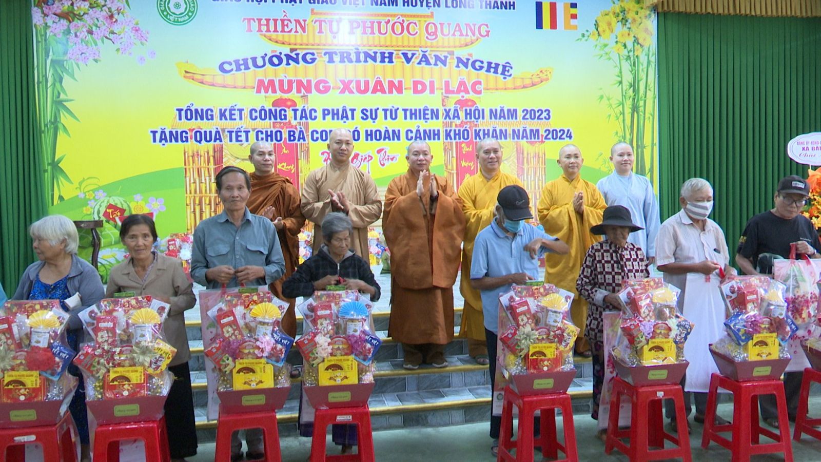 Long Thành: Thiền tự Phước Quang tổ chức lễ Tổng kết công tác Phật sự năm 2023