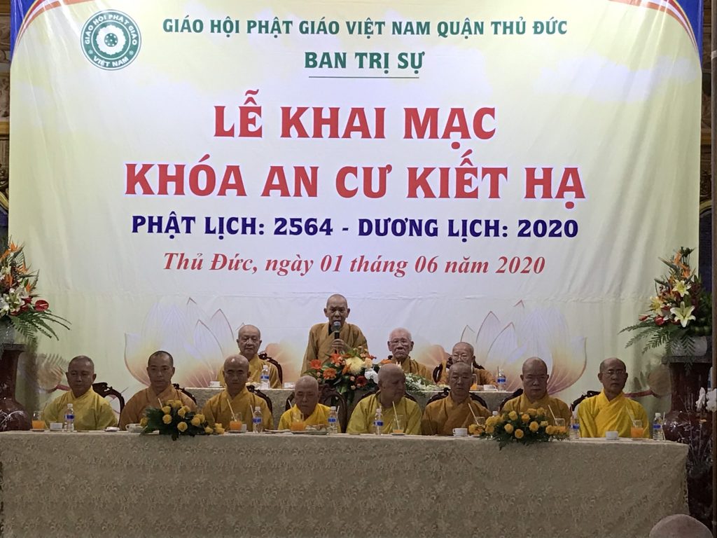 TP. HCM: Phật giáo quận Thủ Đức Khai mạc Khóa An cư Kiết hạ PL.2564- DL.2020
