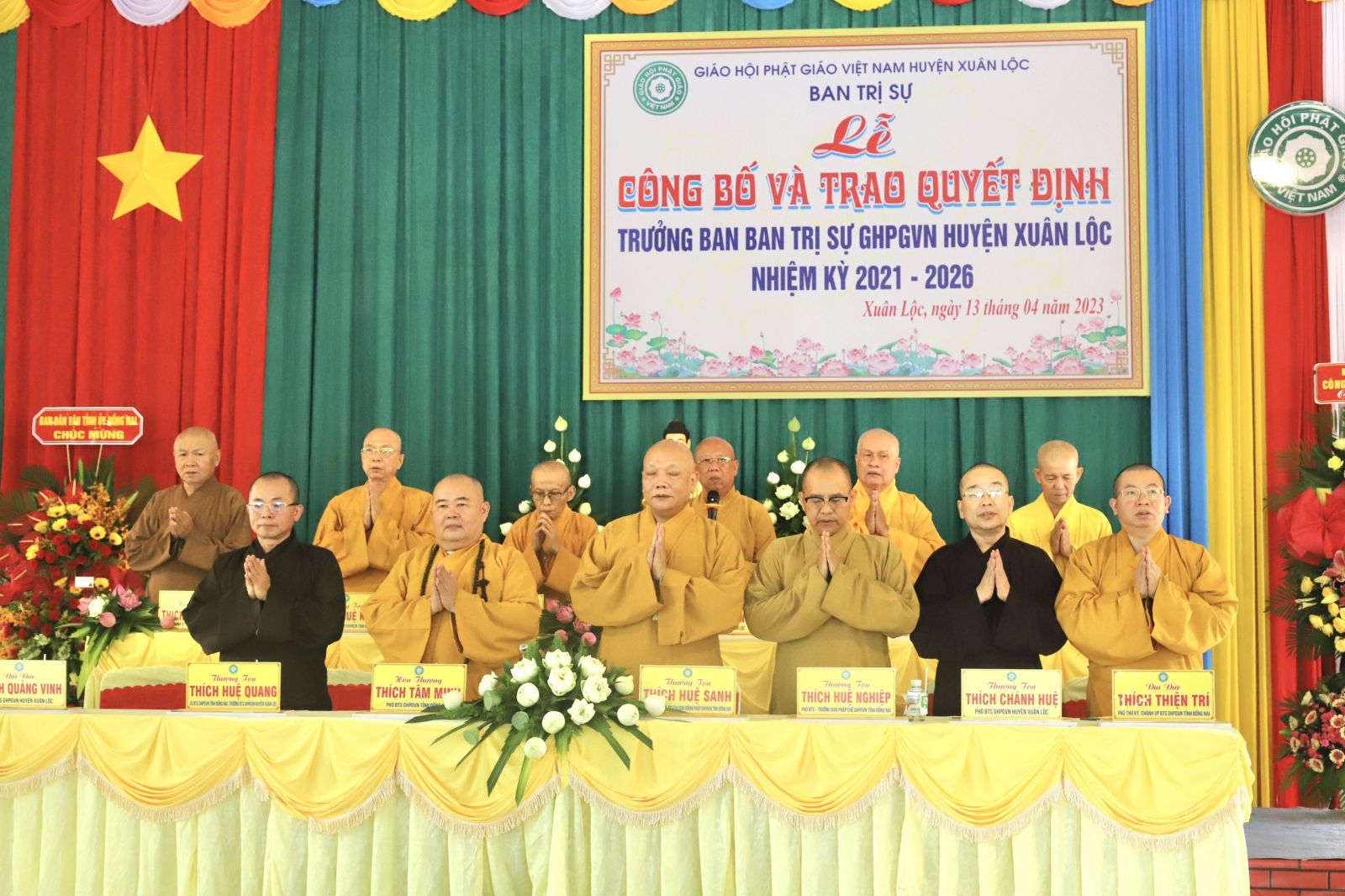 Đồng Nai: Lễ công bố và trao quyết định bổ nhiệm Trưởng ban BTS GHPGVN huyện Xuân Lộc, nhiệm kỳ 2021 – 2026