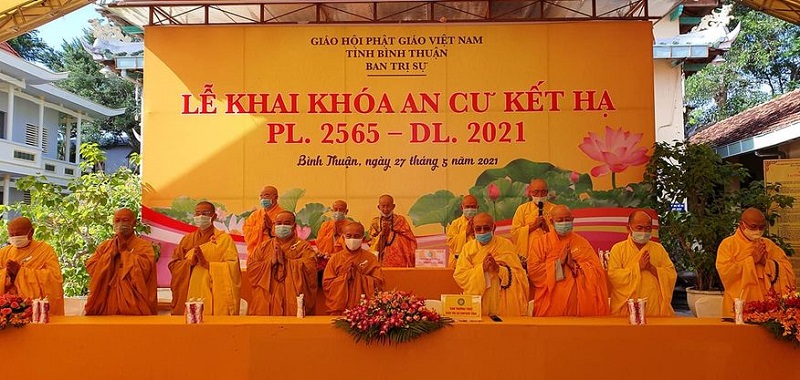 Bình Thuận: Khai giảng Khóa An cư Kiết hạ Phật lịch 2565- Dương lịch 2021
