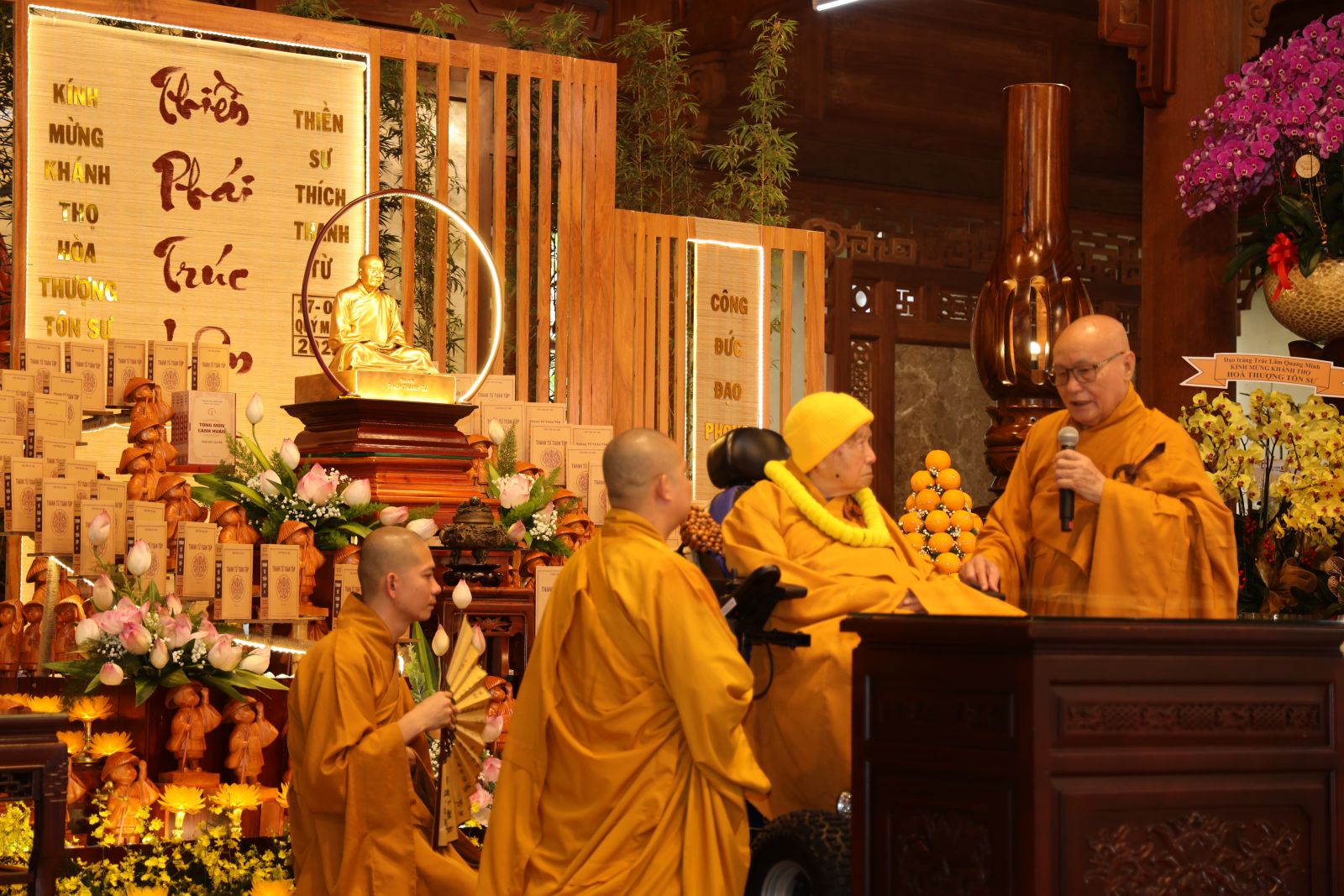 Đồng Nai: Tăng Ni, Phật tử Thiền phái Trúc Lâm khánh tuế Thiền sư Thích Thanh Từ tròn 100 tuổi
