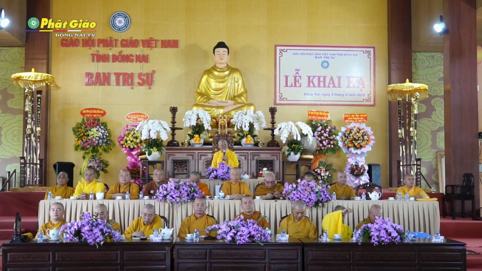 Đồng Nai: Ban Trị sự GHPGVN tỉnh trang nghiêm tổ chức lễ Khai Khóa An cư Kiết hạ PL. 2567 - DL. 2023