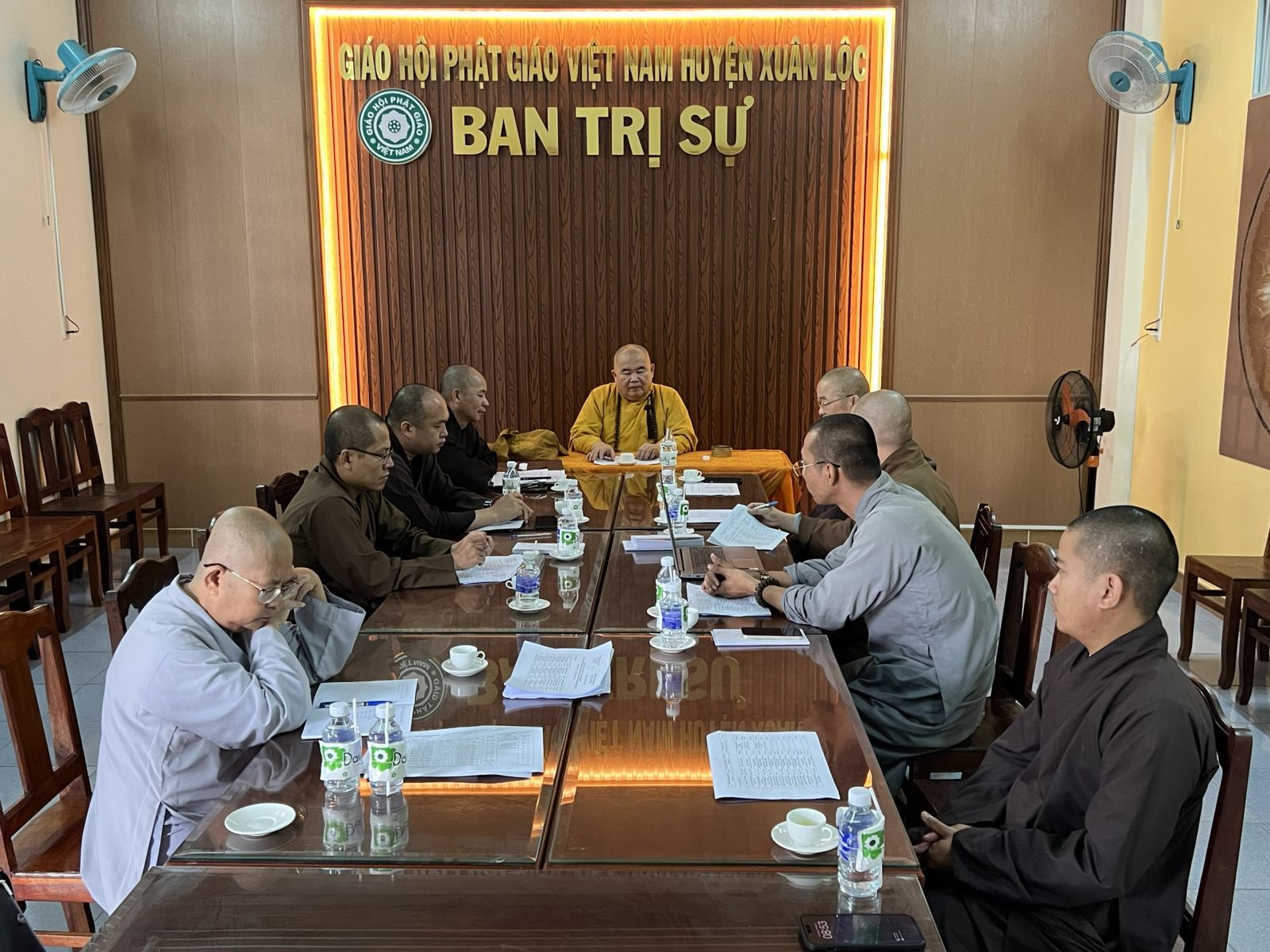 Đồng Nai: Thường trực BTS huyện Xuân Lộc họp thống nhất về việc cơ cấu nhân sự các Ban chuyên môn trực thuộc Ban Trị sự GHPGVN huyện.