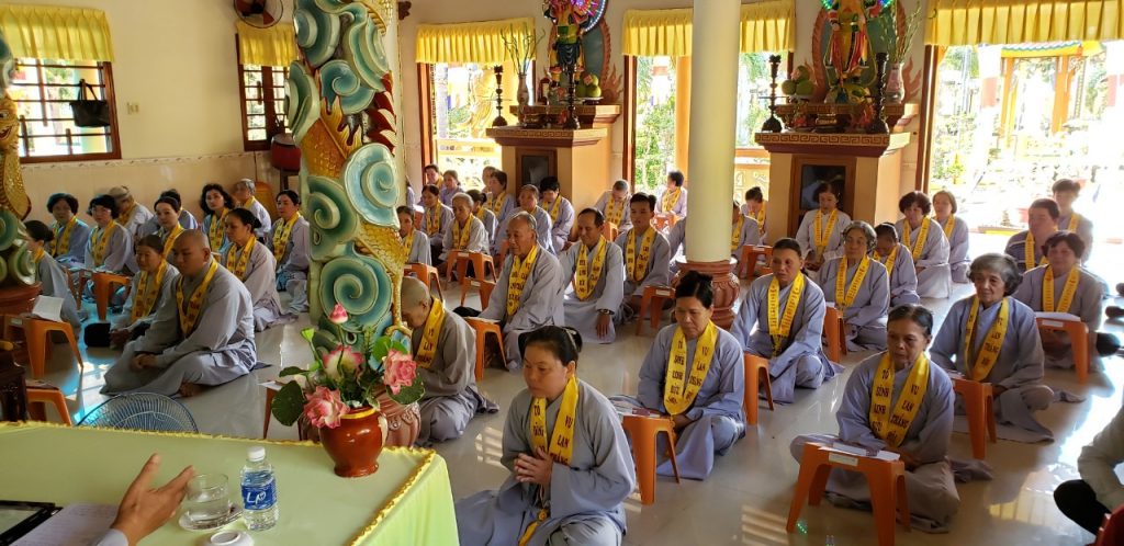 Tiền Giang: Khai giảng Khóa tu Niệm Phật đầu năm Canh Tý tại tổ đình Linh Bửu – huyện Tân Phú Đông
