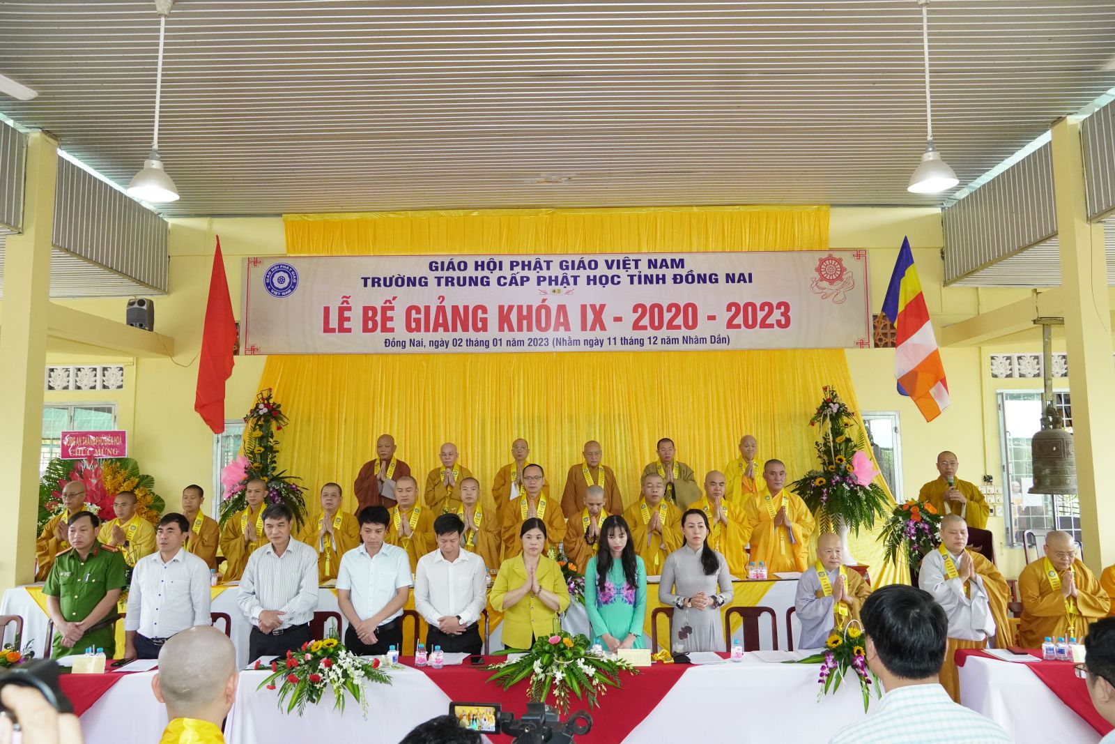 Đồng Nai: Trường Trung cấp Phật học tỉnh Đồng Nai – tổ chức lễ Bế giảng khóa IX 2020 – 2023.