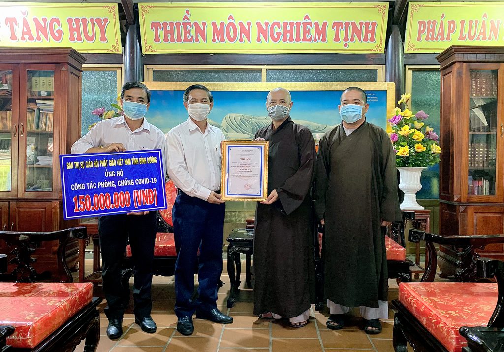 Bình Dương: Phật giáo tỉnh chung tay ủng hộ Quỹ vắc xin COVID-19
