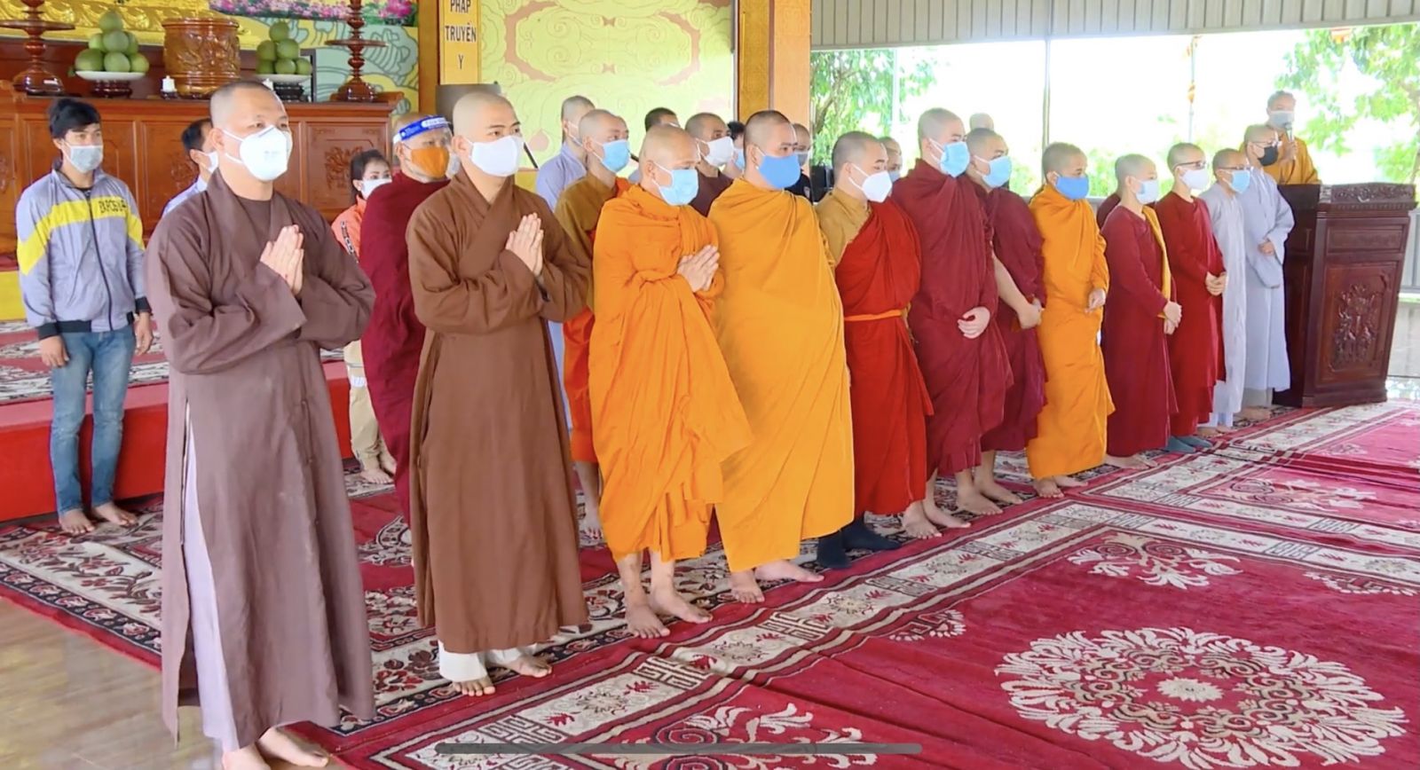 Đồng Nai: 35 Tăng, Ni, Phật tử tình nguyện tham gia tuyến đầu chống dịch trên địa bàn tỉnh