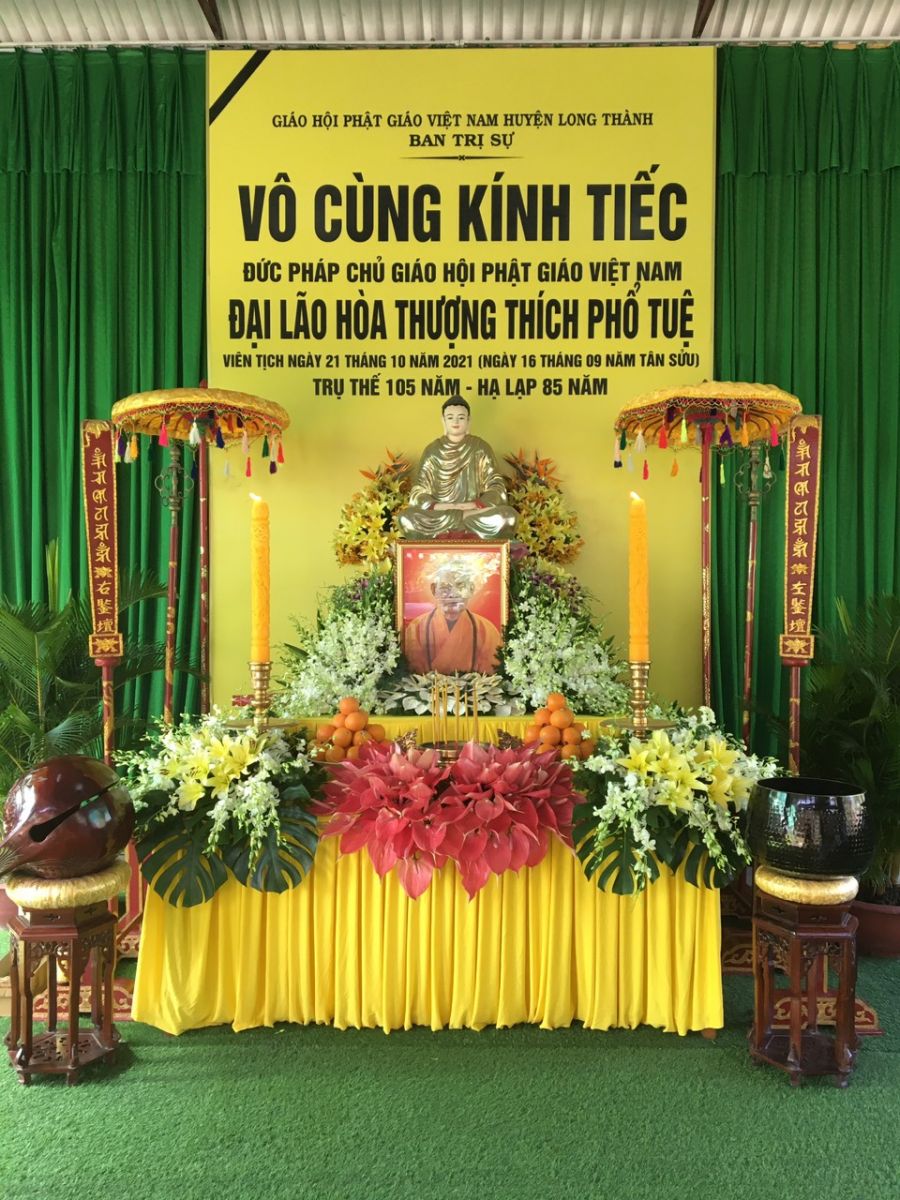 Đồng Nai: Ban Trị sự GHPGVN huyện Long Thành trang trọng tổ chức lễ tưởng niệm Giác linh cố Đại lão Hòa thượng Thích Phổ Tuệ