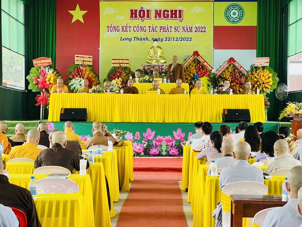 Đồng Nai: Lễ Tổng kết công tác Phật sự năm 2022 của Ban Trị sự GHPGVN huyện Long Thành