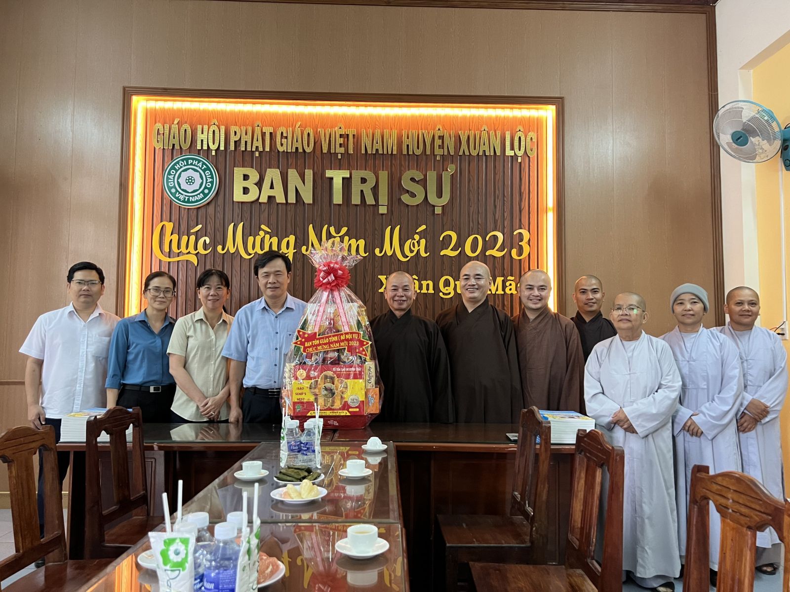 Đồng Nai: Lãnh đạo Ban Tôn giáo tỉnh chúc Tết Ban Trị sự GHPGVN huyện Xuân Lộc